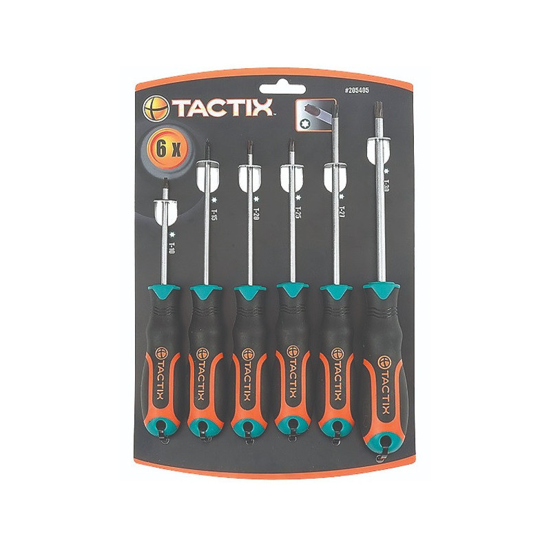 Sada skrutkovačov TORX 6 ks TACTIX (205405)