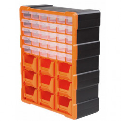 Organizér nástenný 485x385x160 mm / 39 zásuviek TACTIX (320644)