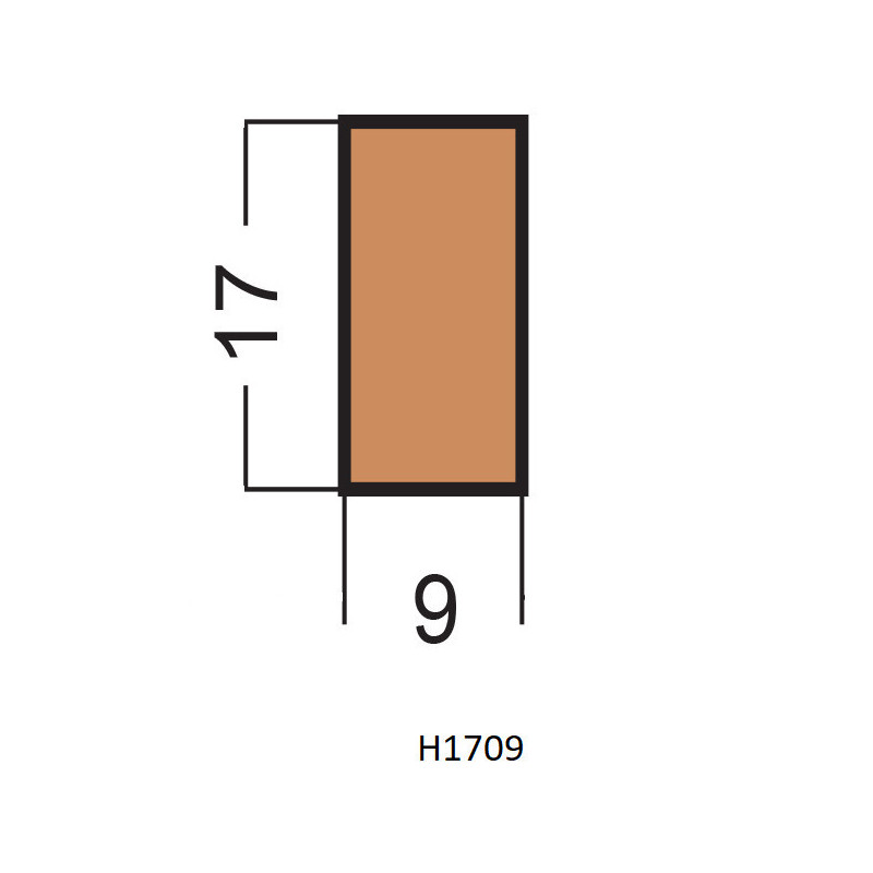 Hranol H1709 17x9x2500 mm