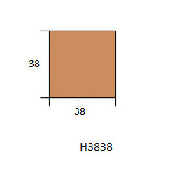 Hranol H3838 38x38x2000 mm