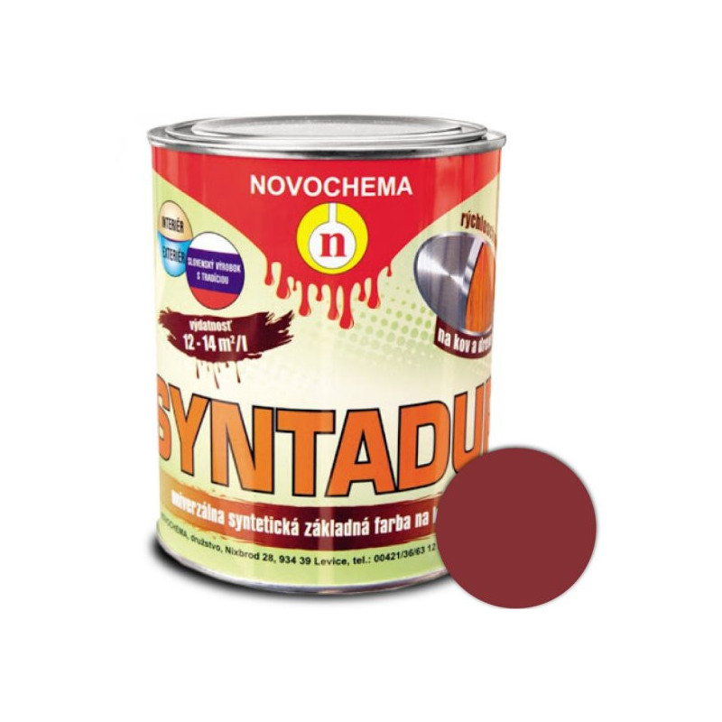 Syntadur 0840 červenohnedá základný syntetický náter 0,9 kg