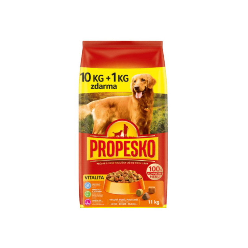 Propesko Granule Pes Vitality 10+1kg hov-hyd-zel