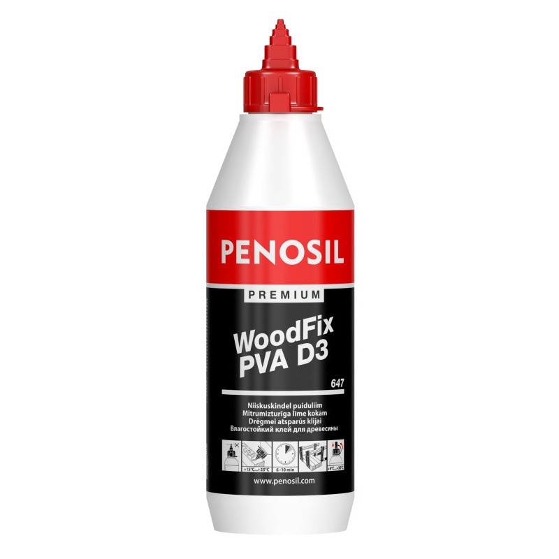 Lepidlo na drevo PENOSIL WoodFix PVA D3 500 ml