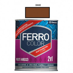 Farba na kov Ferro Color pololesk/8440 0,75 L (červeno hnedá)