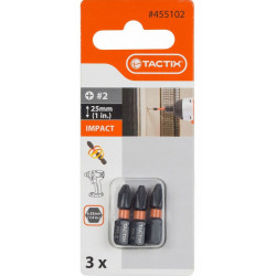 Bit PH 2x25 mm 3 ks TACTIX (455102)