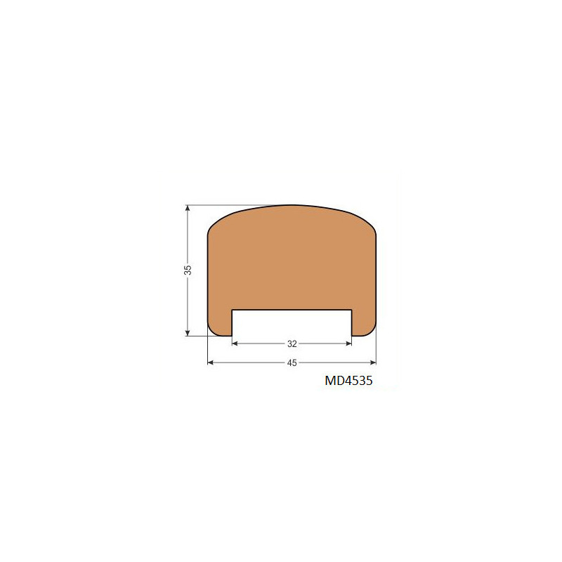 Madlo drevené MD4535 45x35x2500 mm